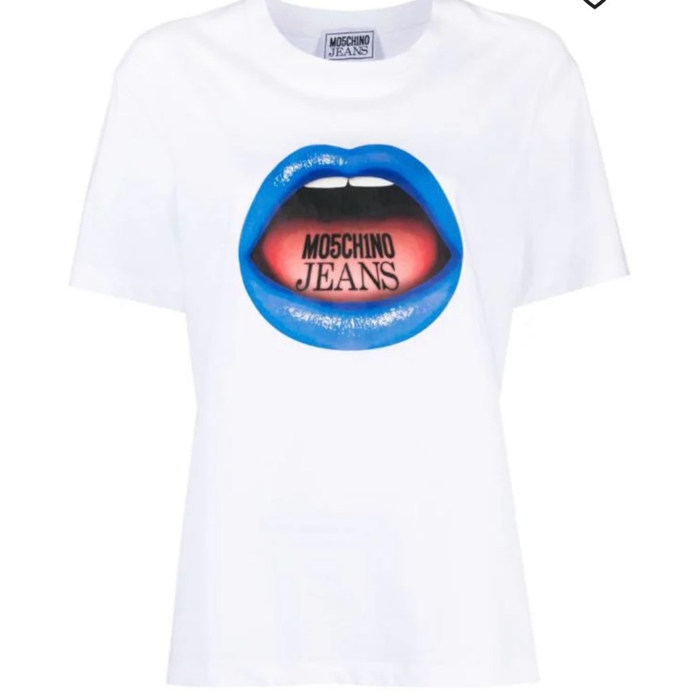 MOSCHINO JEANS graphic logo print T-shirt NWT